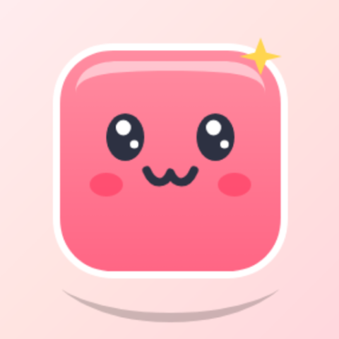 Icono de Kawaii Cube Color Sort